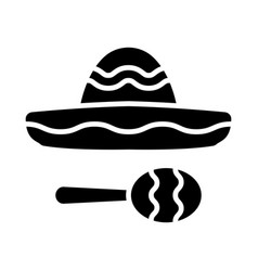 Cinco De Mayo Glyph Icon For Personal And