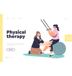 Physical Therapy Concept Of Landing Page