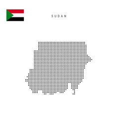 Square Dots Pattern Map Sudan Sudanese Dotted