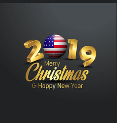 Bikini Atoll Flag 2019 Merry Christmas Typography