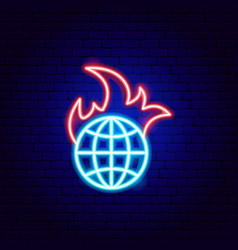 Earth Warming Neon Sign