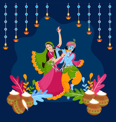 Radha Krishna Dancing With Each Other