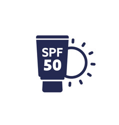 Spf 50 Sunscreen Icon Uv Protection