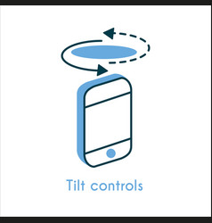 Tilt Controls Flat Line Icon