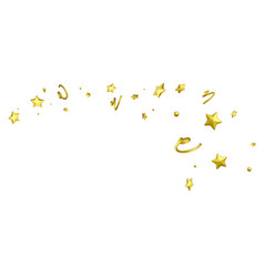 3d Party Confetti With Star Spirals