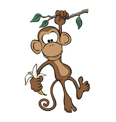 Cute Cartoon Monkey