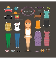 Dress Up Paper Doll With Big Head