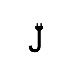 Letter J Cable Electric Geometric Symbol Simple