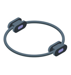 Pilates Ring Icon Isometric Style