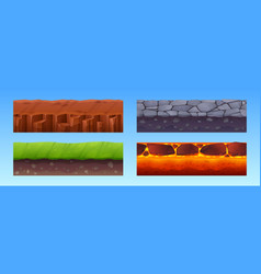 Set Of Seamless Ground Layers For Game Level