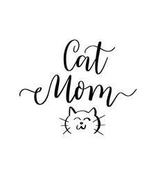 Cat Mom Hand-drawn Pet Lover Doodle Cute Print