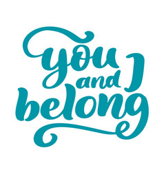 You And I Belong Valentine Phrase Vintage