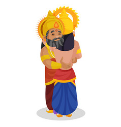 King Dhritarashtra Cartoon Character