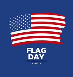 Flag Day United States On June 14 Poster