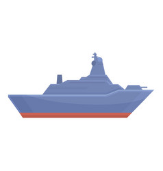 Fleet Warship Icon Cartoon Military Ship