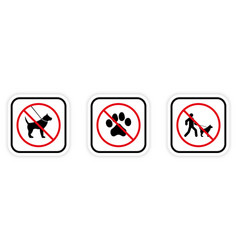 Forbidden Dog Walking Pictogram Man With Canine