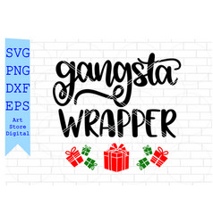 Gangsta Wrapper Merry Christmas Santa