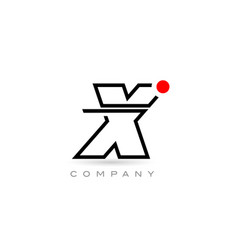 Simple X Alphabet Letter Logo Icon Design