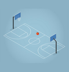 Isometric Basketball Court