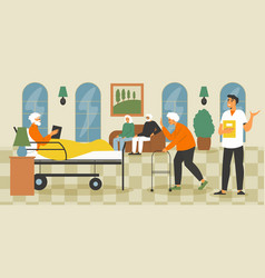 Nursing Home Flat Background