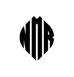 Nmr Circle Letter Logo Design With Circle