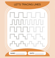 Tracing Lines Activity For Early Years Preschool