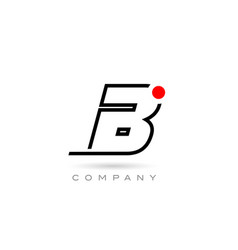 Simple B Alphabet Letter Logo Icon Design