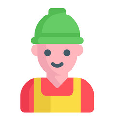 Worker Flat Icon Labor Day Flat Design