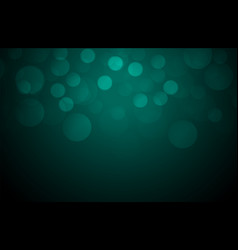 Abstract Bright Dark Green Bokeh Flickering Out