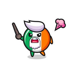 Cute Ireland Flag Badge Grandpa Is Getting Angry