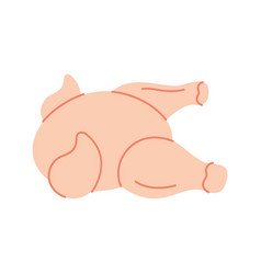 Whole Chicken Body Meat Icon Fresh