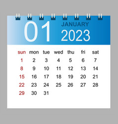 January 2023 Monthly Calendar Template