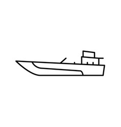 Jet Boat Line Icon