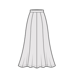 Skirt Maxi Eight Gore Technical Fashion