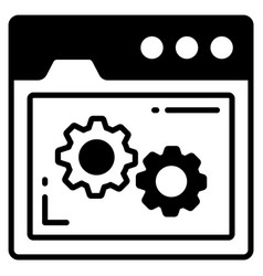 Web Setting Icon For Graphic And Design