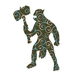 Orc Pattern Silhouette Monster Villain Fantasy