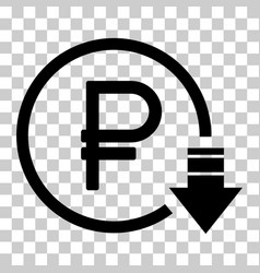 Cost Reduction- Decrease Ruble Icon Symbol Image