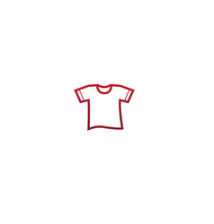 Creative Red Tee Shirt Silk Screen Logo Design