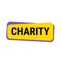 Charity And Generosity Yellow Callout Banner With