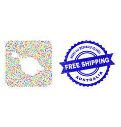 Free Shipping Watermark Badge And Heard