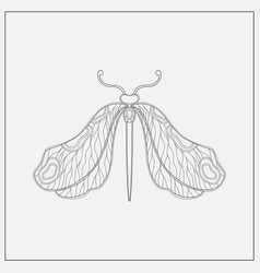 Art Nouveau Style Dragonfly Insect Basic Element