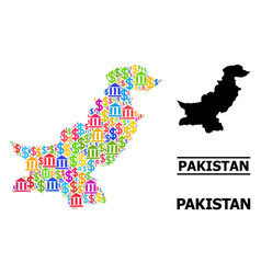 Mosaic Map Of Pakistan Of Banking And Money