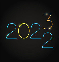 New Year 2022-2023 Neon Banner