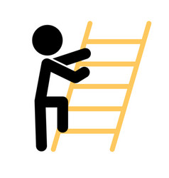 Person Climbing A Ladder Icon