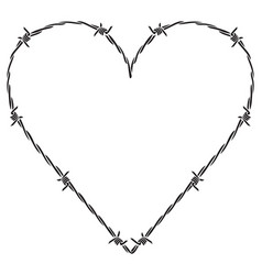 Barb Or Barbed Wire Heart