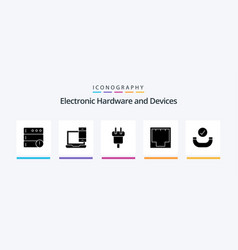 Devices Glyph 5 Icon Pack Including Port Internet