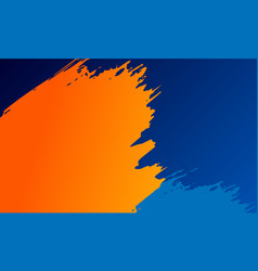 Abstract Orange And Blue Brush Element Background