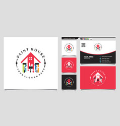 Creative Paint And House Logo Design Inspiration