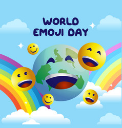 Graphic Of World Emoji Day Good