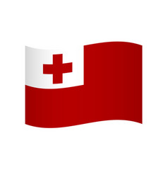 Wavy Flag Of Tonga